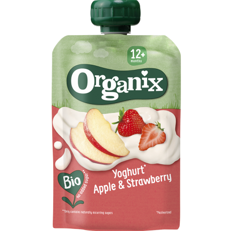  Organix Yoghurt Apple Strawberry