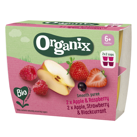 Organix Bio apple rasberry strawberry blackc
