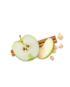 appel, haver en kaneel fruithapje organix